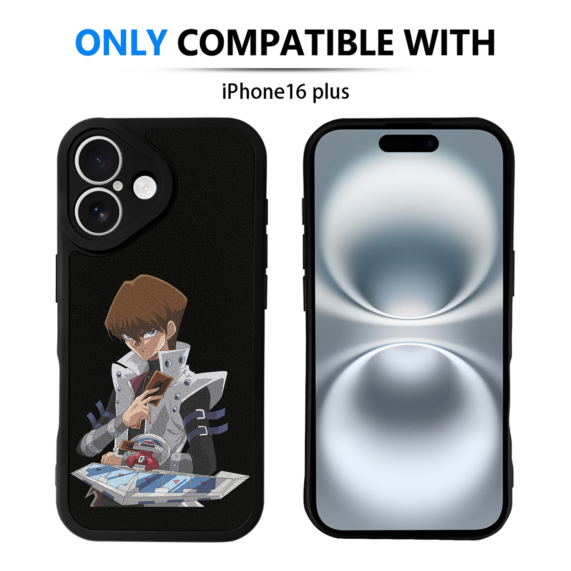 遊☆戯☆王 Yu-Gi-Oh! 【iPhone 16シリーズ対応】シリコンスマホケース（レザー調） 材質：シリコン